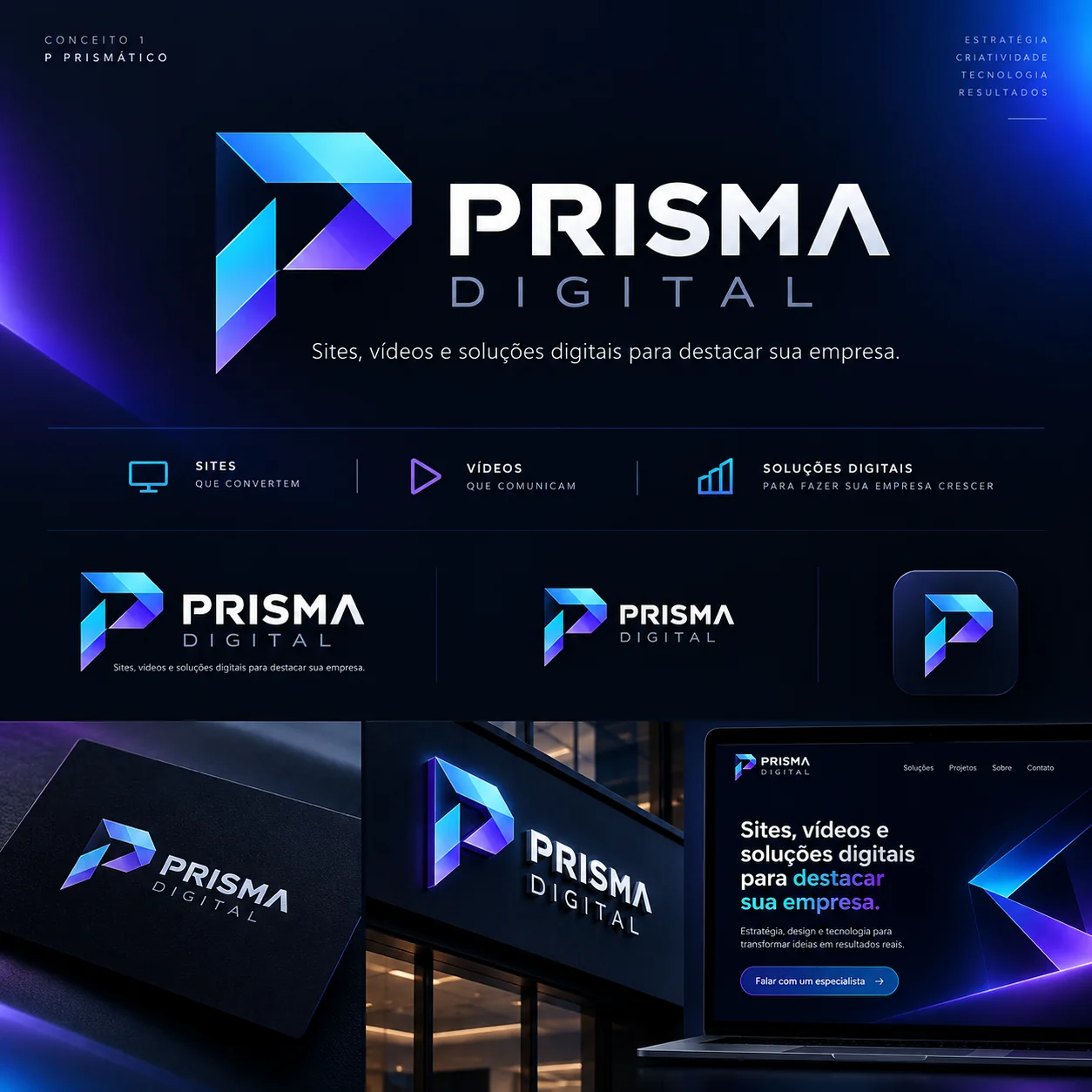 Conceito prismático da Prisma Digital